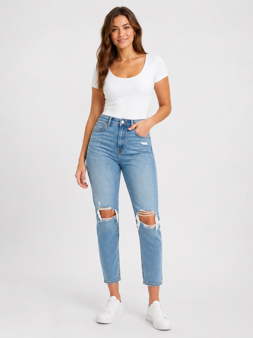 American Eagle 0 Mom Jeans High Rise Distressed 2021 Women’s Ripped Knees